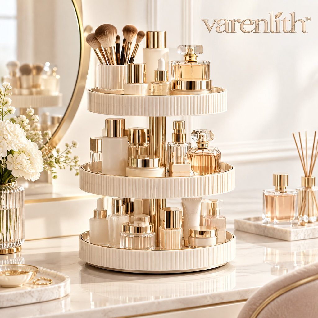 Varenlith™ 3-Tier Rotating Vanity Organizer