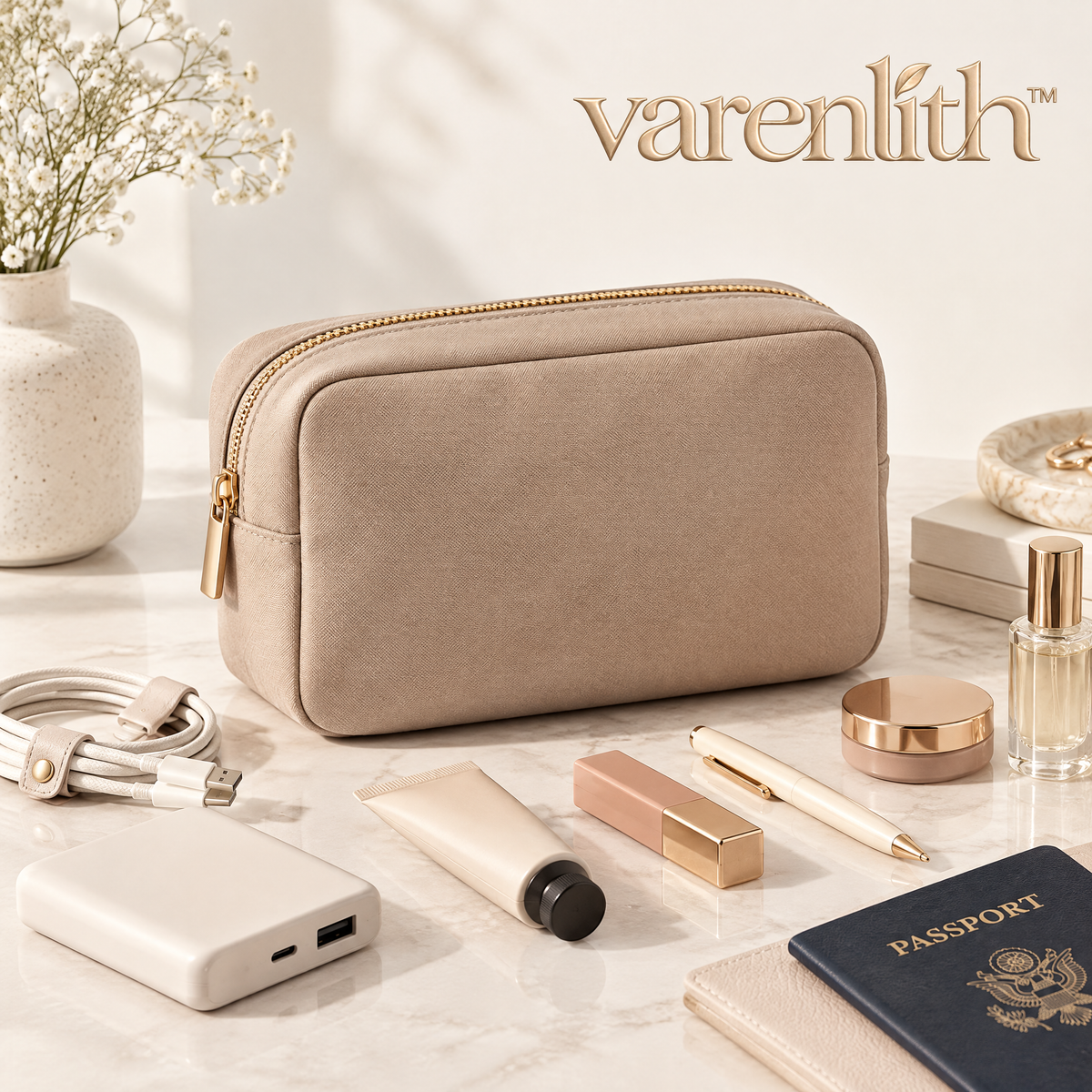 Varenlith™ Everyday Travel Cosmetic Pouch