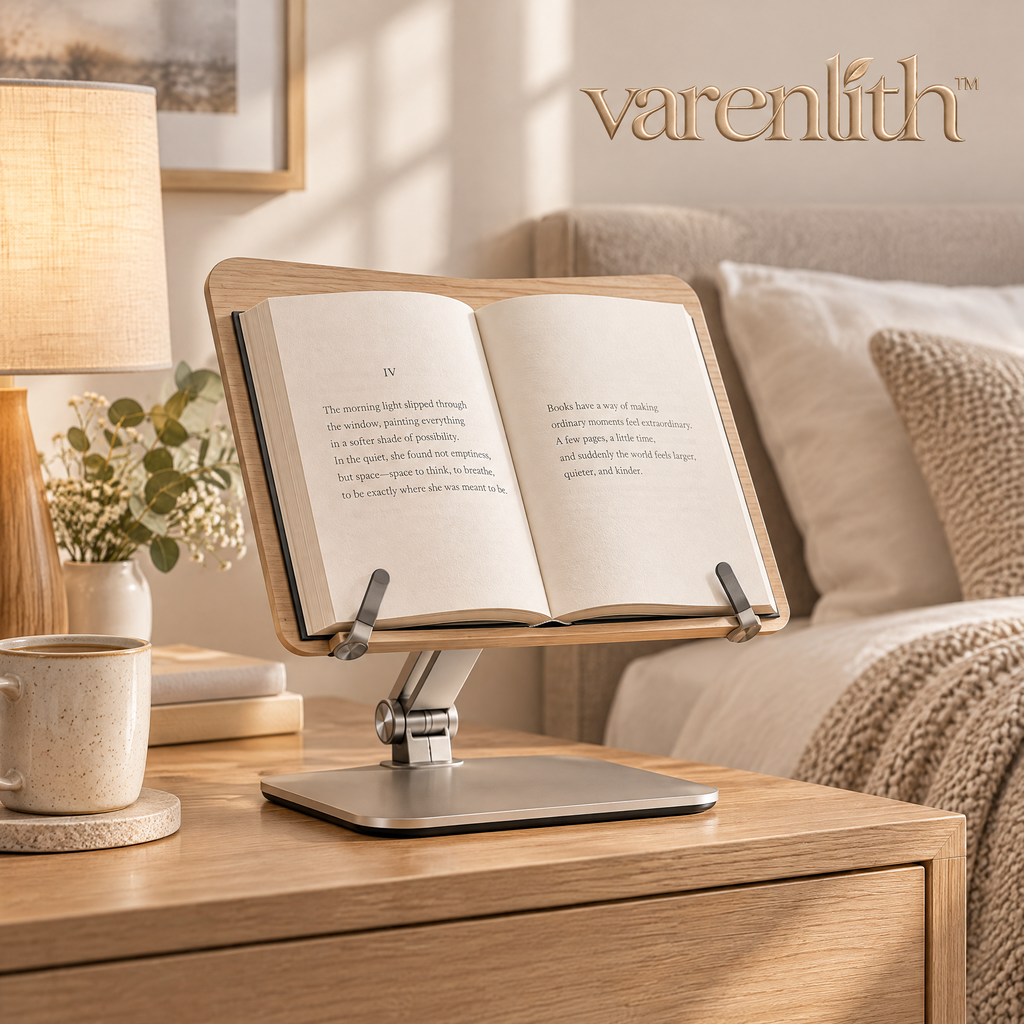Varenlith™ Adjustable Wooden Book Stand