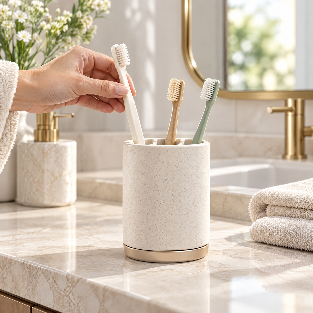 Varenlith™ Minimalist Toothbrush Holder Cup