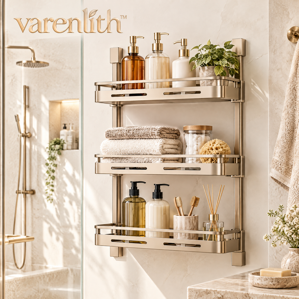 Varenlith™ 3-Tier Wall-Mounted Bathroom Shelf