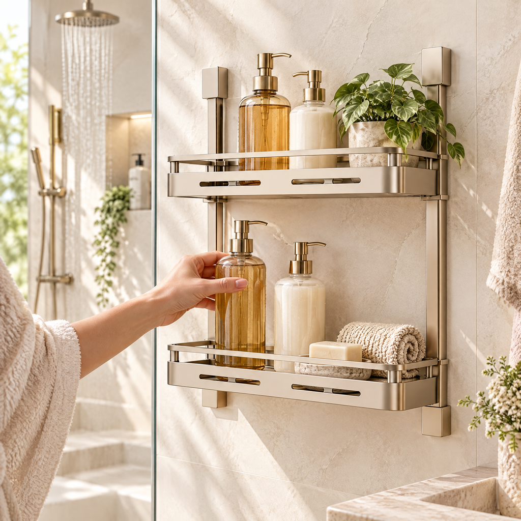 Varenlith™ 3-Tier Wall-Mounted Bathroom Shelf